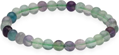 Kal-Bracelet À Perles | Bracelet De Perles 6 Mm | Bracelet En Pierres Précieuses De Qualité Supérieure | Bracelet En Pierre Naturelle Extensible