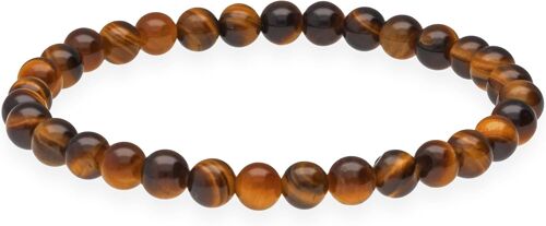 Kal-Bracelet À Perles | Bracelet De Perles 6 Mm | Bracelet En Pierres Précieuses De Qualité Supérieure | Bracelet En Pierre Naturelle Extensible