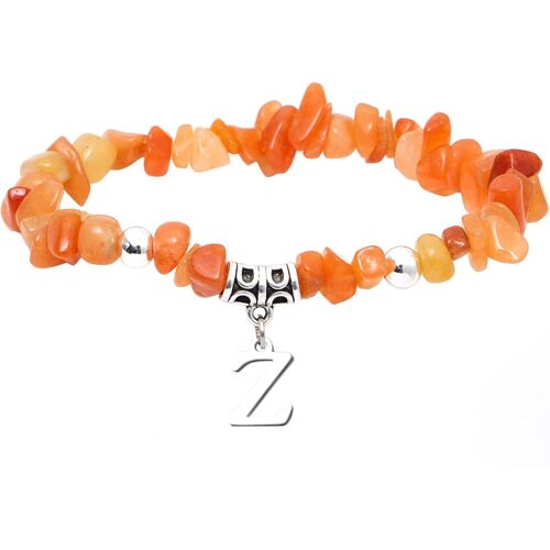 Kal-Lettre Bracelet Homme Pierre Naturelle Bracelet Femme 7 Chakra Couple Bracelet Amitié