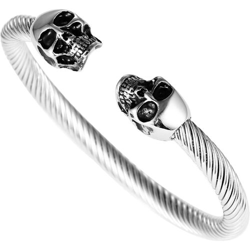 KAL-Bracelet En Acier Inoxydable Avec Crane