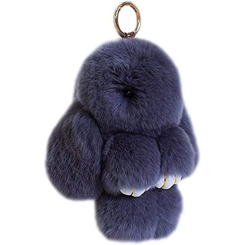 PATA-Doux Et Moelleux Lapin Porte-Clés Mignon En Peluche - Porte-Clés En Fausse Fourrure Avec Pompon - Décoration