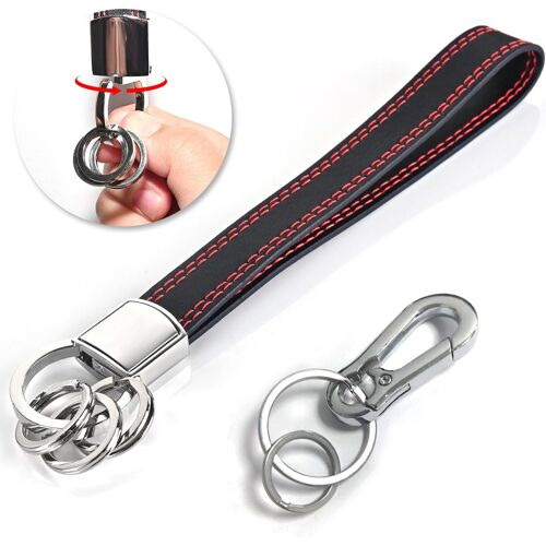 KAL-Porte-Clés En Cuir Véritable Pour Clés Et Accessoires, Dragonne Pour Portefeuille Et Sac À Main
