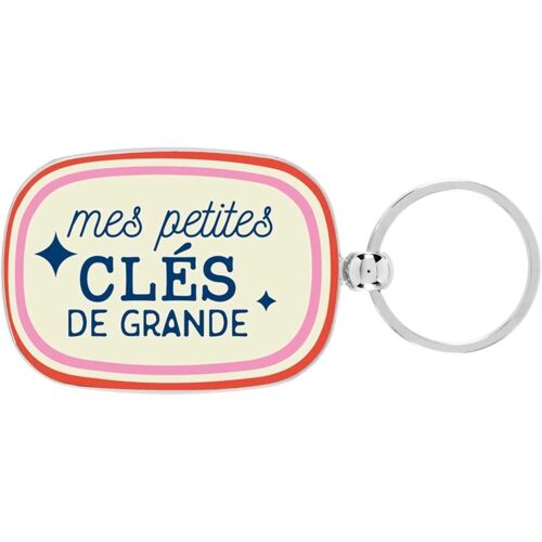 KAL-Porte-Clés Opat Mes Petites Clés De Grandes - Derrière La Porte - Métal - Multicolore - Coloré - Femmes - Filles - Noël - Décontracté