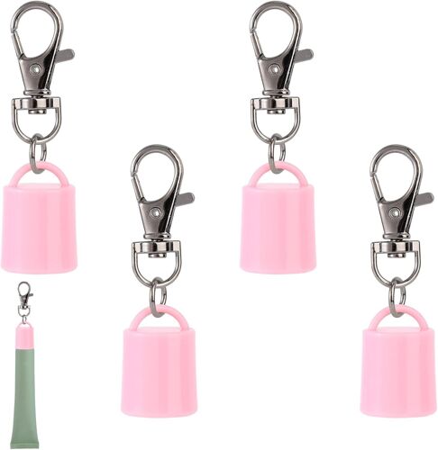 KAL-4 Porte-Clés Pour Baume À Lèvres 0,5 Oz Pour Les Vendredis D'Été, Porte-Clés Créatifs Pour Gloss Capuchons De Rechange Pratiques Et Portables Gloss
