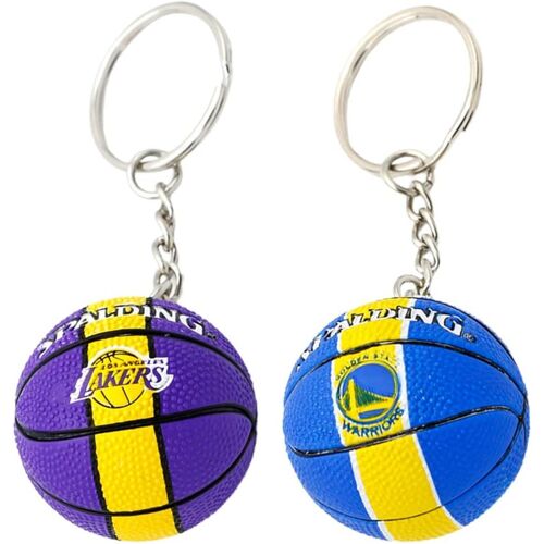 Kal-Porte-Clés Basket-Ball Porte-Clés Basket-Ball Nba Porte-Clés Porte-Bonheur Sphérique Pour Le Sport Noir Et Or Violet Idéal Pour Les Enfants Les Adolescents Les Fans De Basket-Ball (2 Pièces)