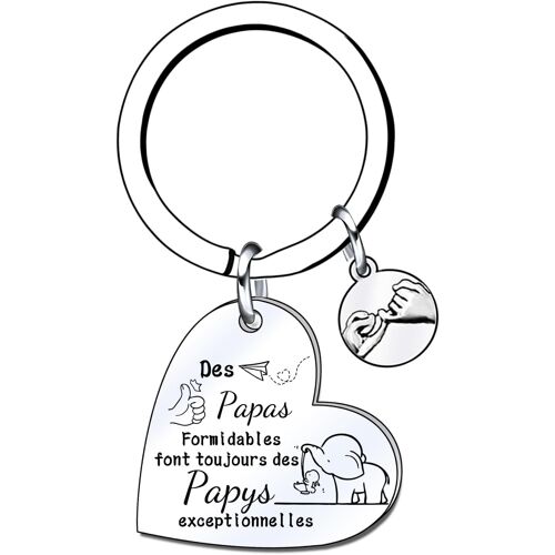 KAL-Cadeaux De Noël Pour Papys Porte-Clés Papas Formidables Papy Exceptionnelles - Porte-Clés Pour Annonce Grossesse Papys Naissance Enfant Idée Cadeau Annonce Bébé Fille Garçon