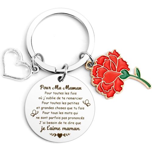 KAL-Cadeau Fete Des Peres,Cadeau Maman,Cadeaux Fete Des Meres,Porte Clef Papa,Porte Clef Maman