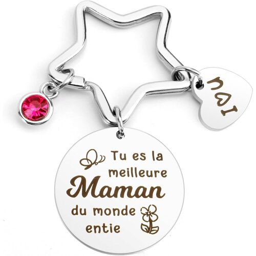KAL-Cadeau Fete Des Peres,Cadeau Maman,Cadeaux Fete Des Meres,Porte Clef Papa,Porte Clef Maman
