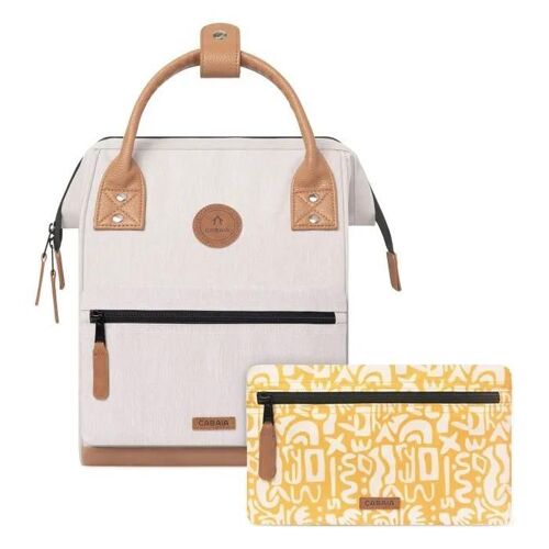 Sac à dos de loisirs - CABAIA - Adventurer Melanged Backpack S - Beige - 30x23,5x9 cm - 625g