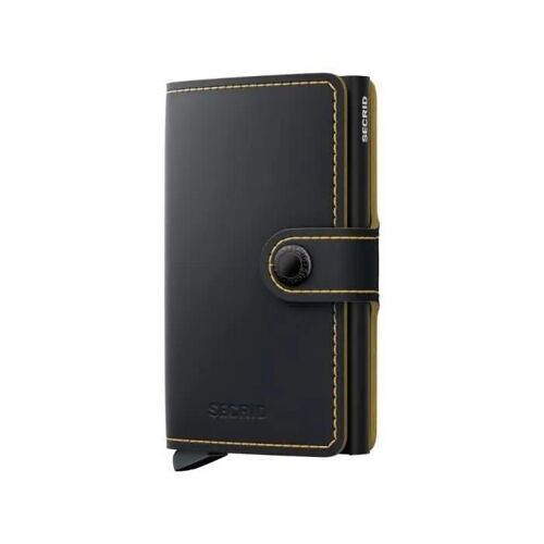 Portefeuille - SECRID - Miniwallet - Noir - Ocre - Souple