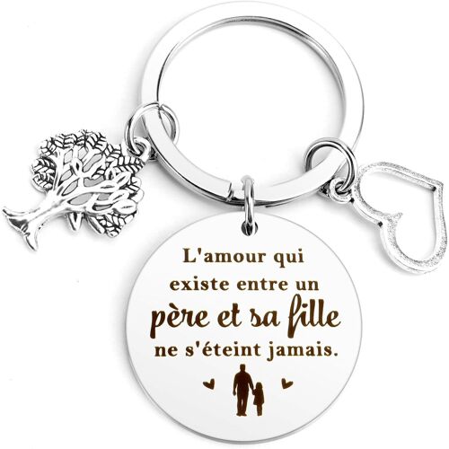 KAL-Cadeau Fete Des Peres,Cadeau Maman,Cadeaux Fete Des Meres,Porte Clef Papa,Porte Clef Maman
