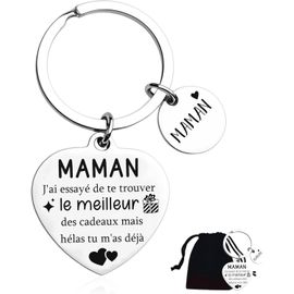 Kal-Cadeau Maman, Cadeau Anniversaire Maman, Porte Clef Maman, Idee Cadeaux Mere, Cadeau Mere Noel Pour Porte Bonheur Bijou De Sac Porte Clef Voiture
