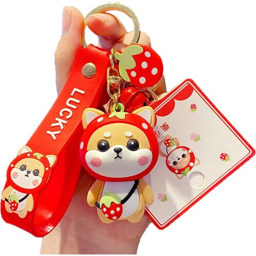 KAL-Joli Porte-Clés Pour Femme, Pendentif Shiba Inu De Dessin Animé, Sac À Dos, Décoration De Sac À Dos
