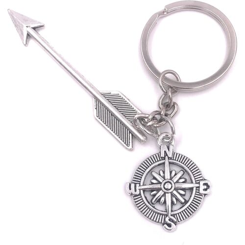 Kal-Arrow Amor Cardinal Amour Lie Keychain Pendentif Argent Métal