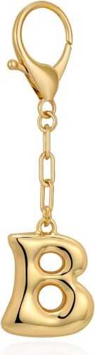 KAL-Porte Clé Personnalisé Femme Lettre Or, Métal Hypoallergénique Sans Nickel, Finition Durable Anti-Décoloration, Mousqueton Sécurisé, Bijou De Sac Personnalisé, Idée Cadeau Chic