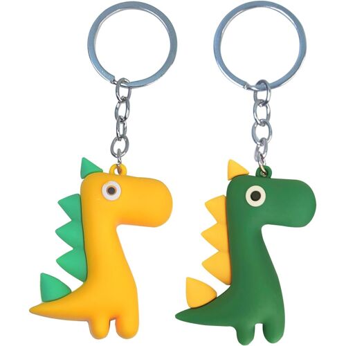 KAL-Porte Clef Enfant, Porte Clef Kawaii, 2Pcs Dinosaures