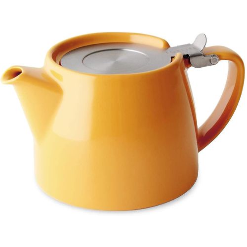 Théière Stump Avec Couvercle Et Infuseur Sls - 530 Ml, Couleur Mandarine, Lavable Au Lave-Vaisselle, Idéale Pour Le Thé En Vrac
