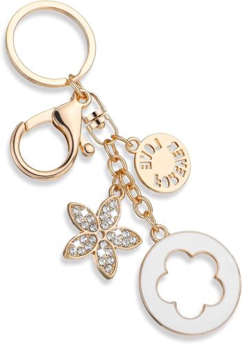 KAL-Porte-Clés En Forme De Fleur Pour Sac À Main, Pendentif Casque Bluetooth, Breloques De Sac À Main Pour Créateur De Sacs À Main (Blanc), Blanc, Taille Unique