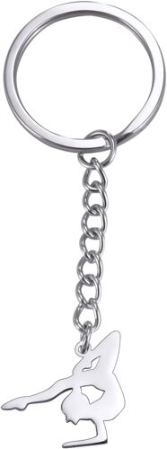 Kal-Porte-Clés De Gymnastique - Cadeau De Gymnastique En Forme De Coeur - Bijoux Inspirants - Cadeau D'équipe De Gymnastique