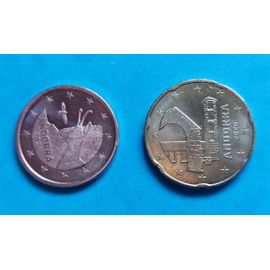 5 Cents Et 20 Cents Andorre/ Andorra