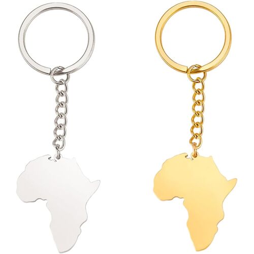 Kal-Porte-Clés Carte De L'afrique - Porte-Clés Tribal Africain - Bijoux Ethniques