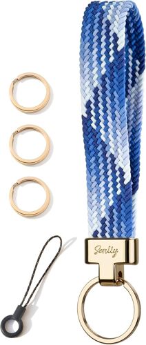 KAL-Lanière De Poignet, Extensible Courte Porte-Clés, Conception Anti-Chute Courroie Élastique