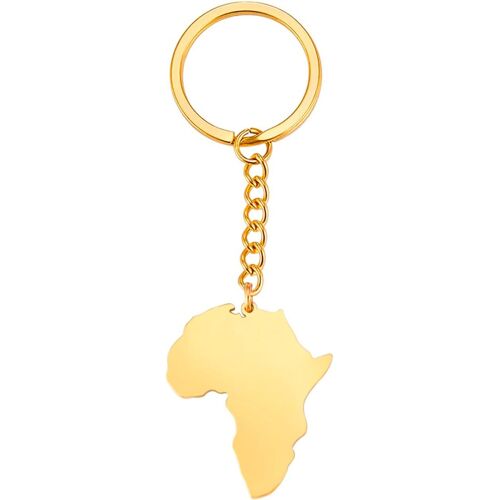 Kal-Porte-Clés Carte De L'afrique - Porte-Clés Tribal Africain - Bijoux Ethniques