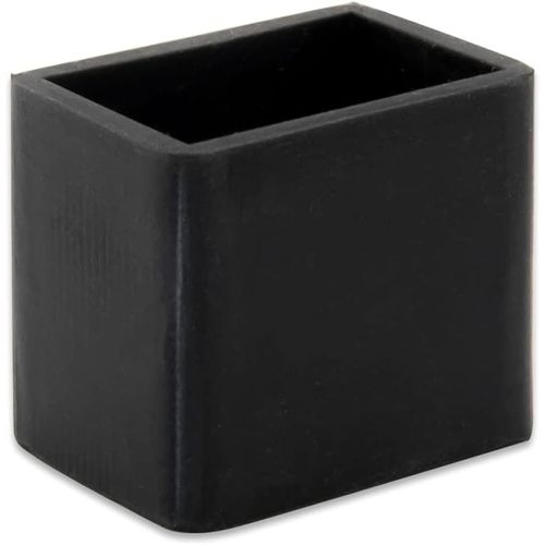 Lot De 4 Capuchons De Chaise Rectangulaires En Silicone Durable Noir 20 X 30 Mm (2,0 X 3,0 Cm)