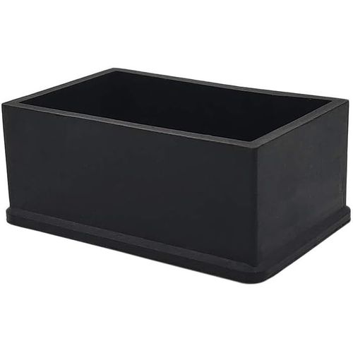 Lot De 4 Embouts De Pieds De Chaises,De Table,De Protection De Sol,En Caoutchouc,Épais,Rectangulaires,45 X 75 Mm (4,5 X 7,5 Cm),Noir