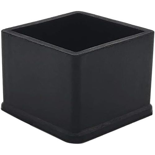 Tianyi-Lot De 4 Embouts Carrés En Caoutchouc Antidérapant Pour Pieds De Chaise, De Table, De 35 X 35 Mm (3,5 X 3,5 Cm), Noir