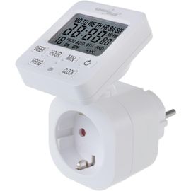 GB605 Horloge Digitale Timer programmateur minuterie Max. 16A IP20 (Prise F Schuko)