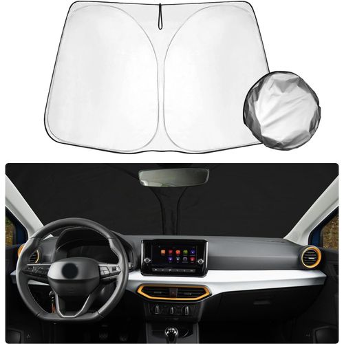 Kalanka-Compatible Avec Seat Ibiza 2017 2018-2024 2025 Pare-Soleil Pour Auto Protection Uv Et Contre La Chaleur Pour Voiture Pare-Brise Accessoires Seat Ibiza