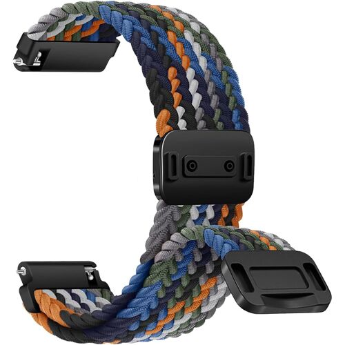 20 Mm 22 Mm Nylon Watch Strap With Magnetic Closure, Braided Strap Replacement Bands, Sport Replacement Elastic Strap For 20 Mm/22 Mm