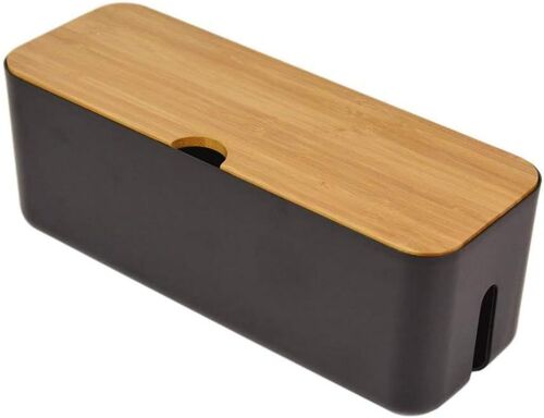 Boîte de Gestion des câbles | Organisateur Power Stripe | Boîte de Rangement pour Cordon | Cachez Les Barrettes d'alimentation et Les câbles d'alimentation des Bureaux