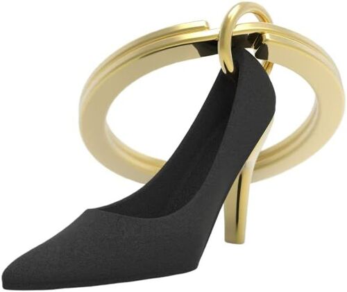 KAL-Metalmorphose - Porte-Clés Escarpin Noir Et Doré - Mtm977-01