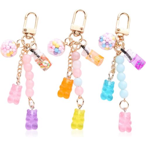 KAL-3 Morceaux De Porte-Clés D'Ours, Pendentifs Mignons Et Amusants, Pendentifs De Design Créatifs, Pendentifs D'Emballage Et De Décoration.