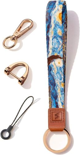 KAL-Porte-Clé Lanière De Poignet, Conception De Motifs Originale Cordon Pour Clés