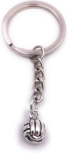 KAL-Volleyball Porte-Clé Pendentif En Métal Argenté