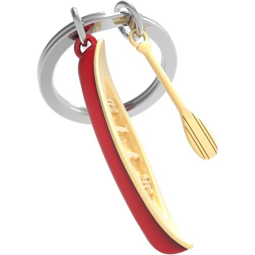 KAL-Metalmorphose - Porte-Clés Métal 3D Canoë Et Sa Pagaie - Cadeau Homme, Cadeau Femme - Passion Sport - Mtm297-01