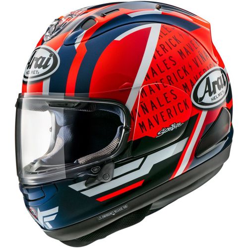 Arai Rx-7v Evo Maverick 2023 Casque, Rouge-Bleu, Taille M Pour Hommes