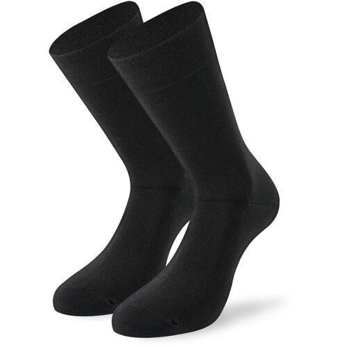 Lenz Soft Touch Chaussettes - Paquet De 2, Noir, Taille 43 - 46 Pour Hommes