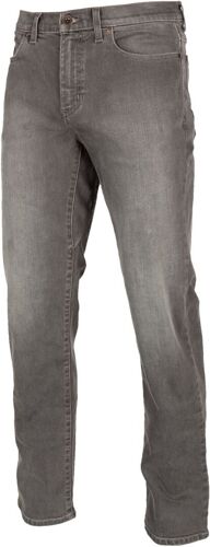 Klim Unlimited Straight Stretch Denim Jeans Moto, Gris, Taille 33 34 Pour Hommes