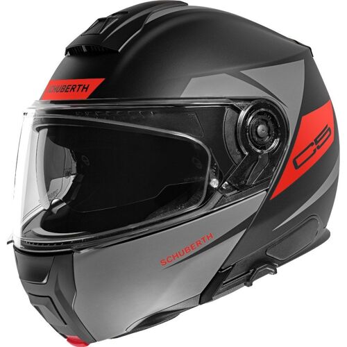 Schuberth C5 Eclipse Casque, Noir-Gris, Taille 53 Pour Hommes