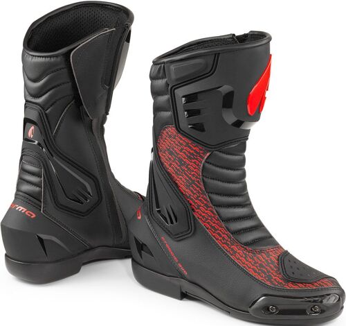 Forma Freccia Evo Bottes De Moto, Noir-Rouge, Taille 41 Pour Hommes