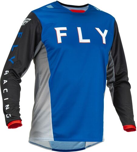 Fly Racing Kinetic Kore Maillot De Motocross, Noir-Bleu, Taille L Pour Hommes