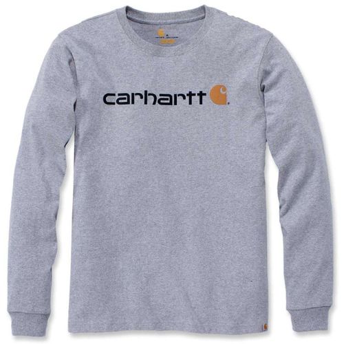 Carhartt Emea Workwear Signature Graphic Core Logo Longsleeve ( Longsleeve ), Gris, Taille M Pour Hommes