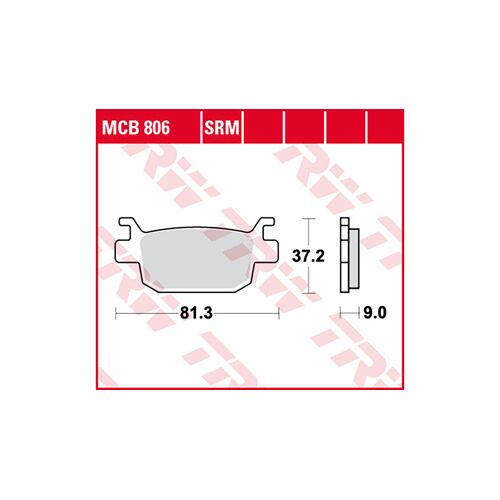Trw Lucas Trw Lucas Plaquette De Frein Mcb806srm