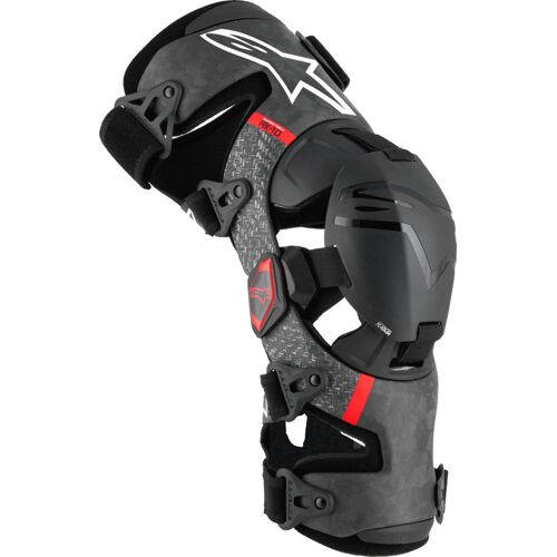 Alpinestars Supertech Rk-10 Plasma Orthèses De Genou, Noir-Rouge, Taille L Pour Hommes