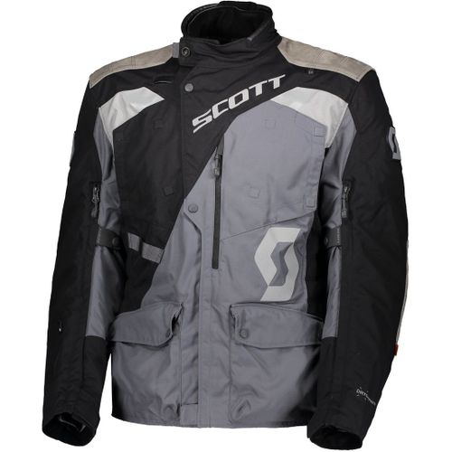 Scott Dualraid Dryo Veste Textile De Moto, Noir-Gris, Taille 4xl Pour Hommes