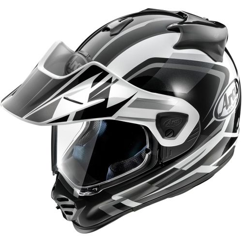 Arai Tour-X5 Discovery Casque De Motocross, Noir-Gris-Blanc, Taille S Pour Hommes